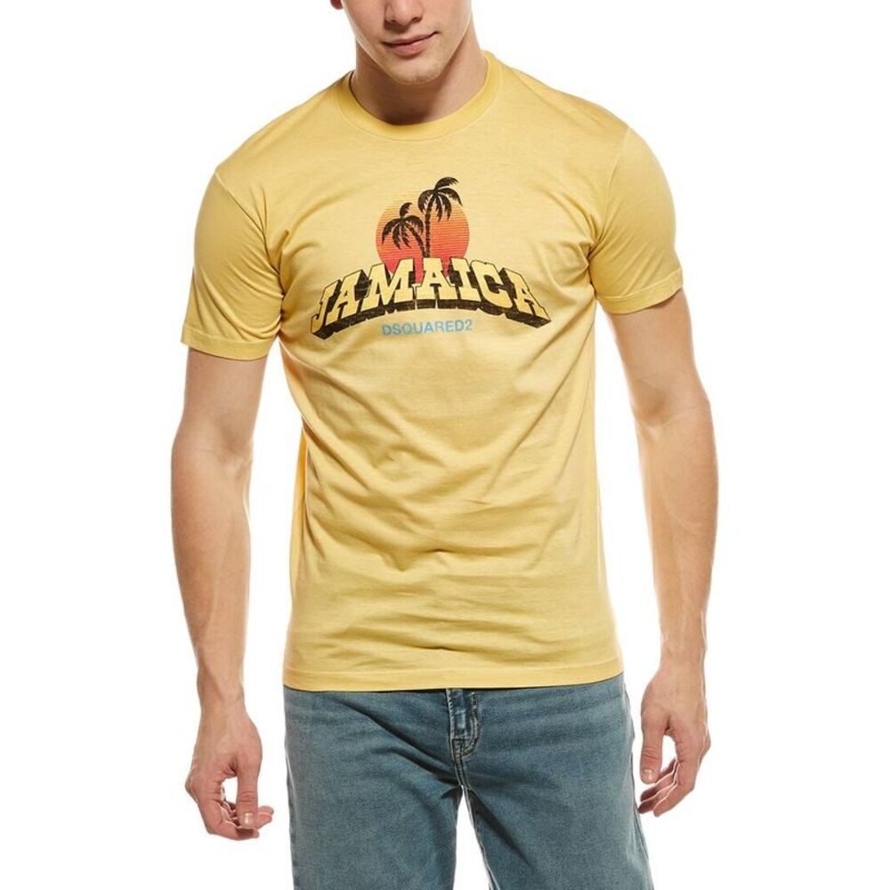 Dsquared2 Mens  T-Shirt, Yellow